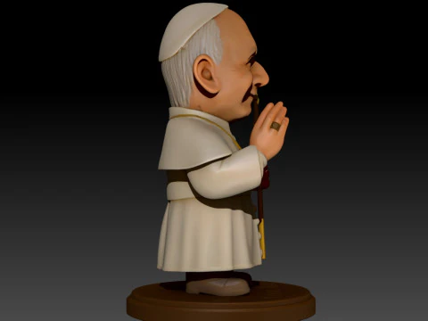 Pope Leon XIV Robert Prevost STL printable figures 3D Print Model