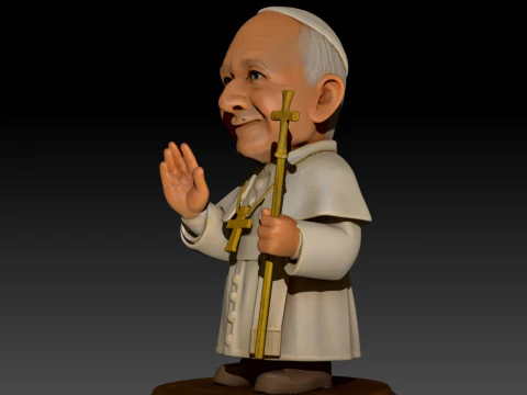 Pope Leon XIV Robert Prevost STL printable figures 3D Print Model