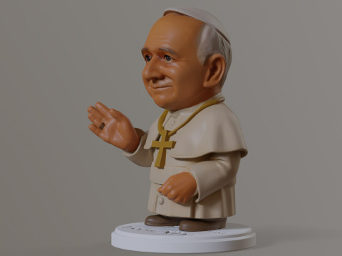 Pope Leon XIV Robert Prevost STL printable figures 3D प्रिंट मॉडल