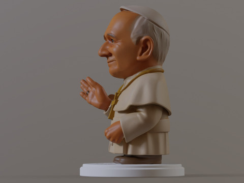 Pope Leon XIV Robert Prevost STL printable figures 3D प्रिंट मॉडल