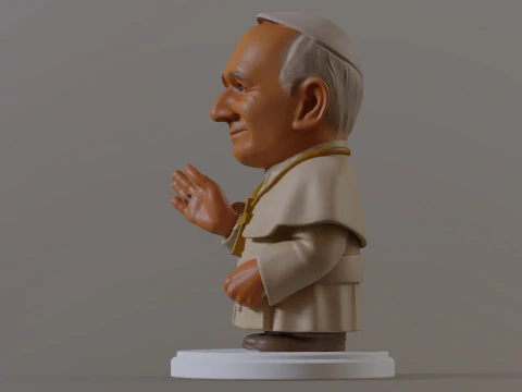 Pope Leon XIV Robert Prevost STL printable figures 3D Print Model