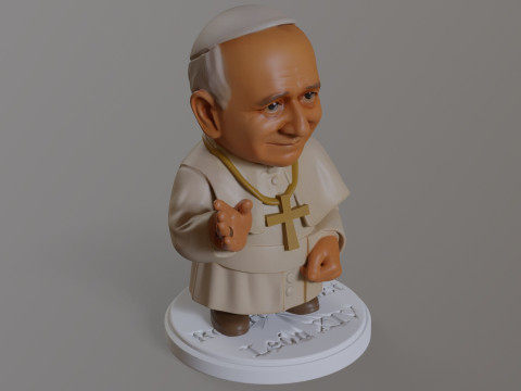 Pope Leon XIV Robert Prevost STL printable figures 3D प्रिंट मॉडल