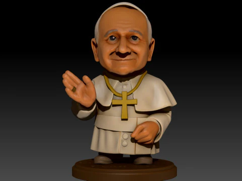Pope Leon XIV Robert Prevost STL printable figures 3D Print Model