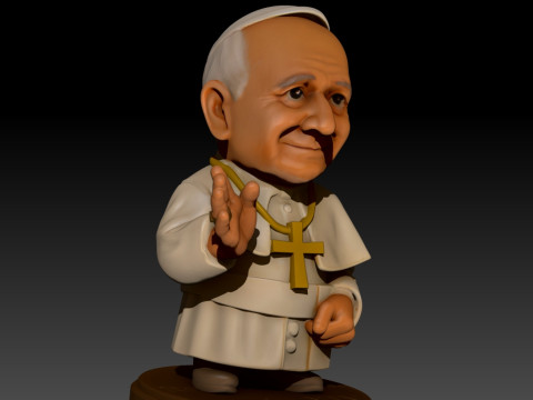 Pope Leon XIV Robert Prevost STL printable figures 3D प्रिंट मॉडल