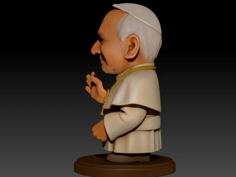 Pope Leon XIV Robert Prevost STL printable figures 3D Print Model