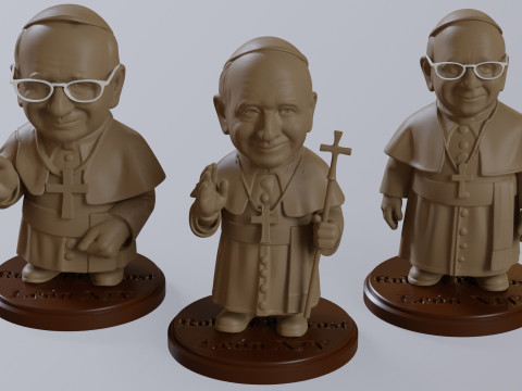 Pope Leon XIV Robert Prevost STL printable figures 3D प्रिंट मॉडल