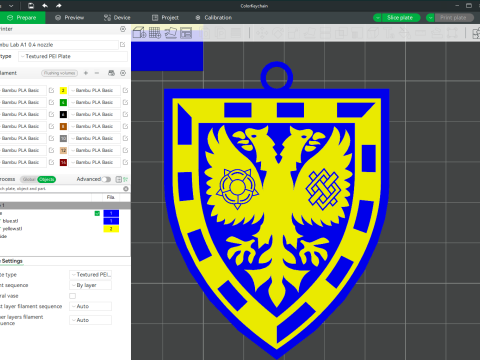 EFL League Two AFC Wimbledon Keychain Shield color printable and renderable 3D Принт Модель