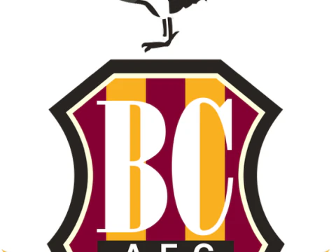 EFL League Two Bradford City Keychain Shield color printable and renderable 3D Print Model