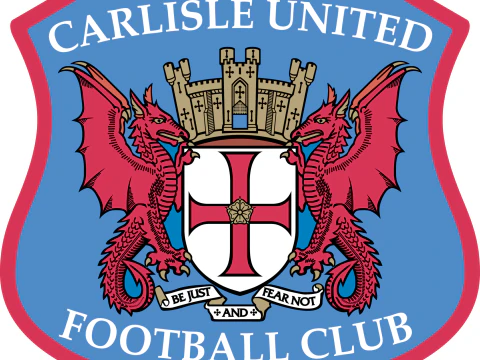 EFL League Two Carlisle United Keychain Shield color printable and renderable 3D Print Model