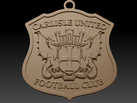 EFL League Two Carlisle United Keychain Shield color printable and renderable Model do druku 3D