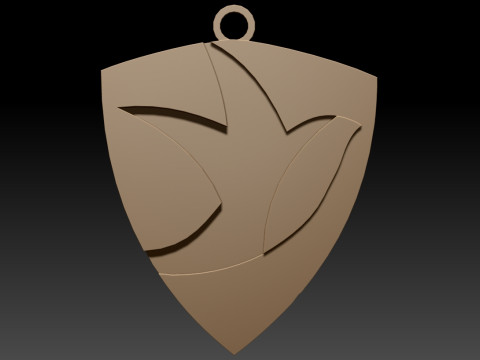 EFL League Two Cheltenham Town Keychain Shield color printable and renderable 3D Принт Модель