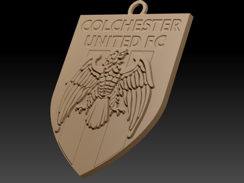 EFL League Two Colchester United Keychain Shield color printable and renderable Model do druku 3D