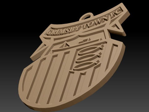 EFL League Two Grimsby Town Keychain Shield color printable and renderable 3D Принт Модель