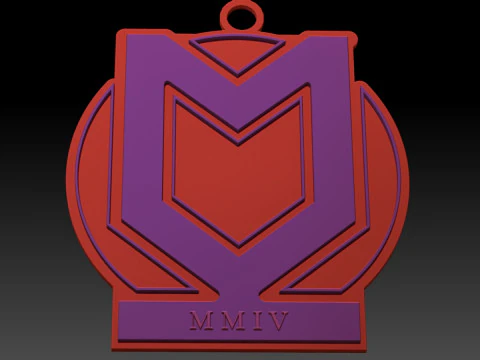 EFL League Two Milton Keynes Dons Keychain Shield color printable and renderable 3D Print Model