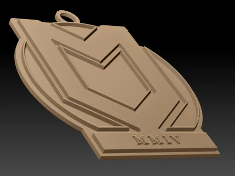 EFL League Two Milton Keynes Dons Keychain Shield color printable and renderable 3D Print Model