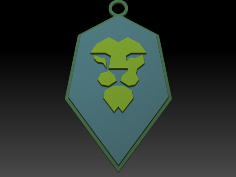 EFL League Two Salford City Keychain Shield color printable and renderable 3D प्रिंट मॉडल