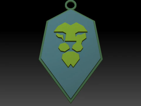 EFL League Two Salford City Keychain Shield color printable and renderable 3D Print Model