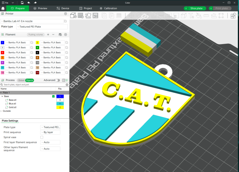 AFA Atltico Tucumn club Coaster necklace and keychain Color Printable 3Dプリントモデル .c4d .max .obj .3ds .fbx .stl .blend