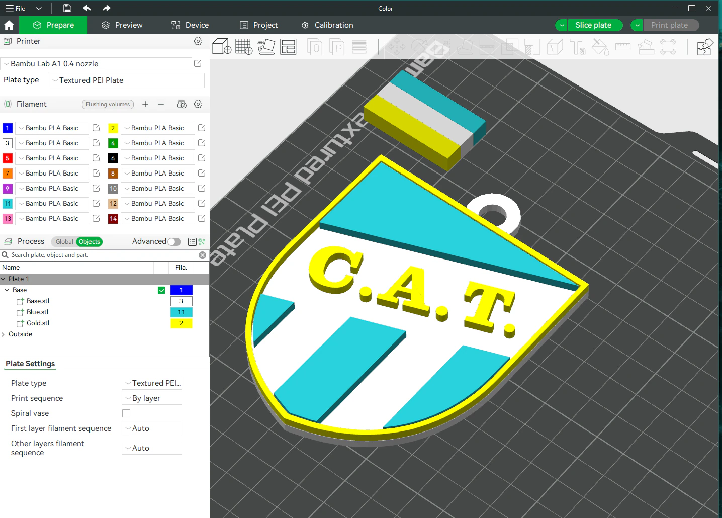 Collana e portachiavi AFA Atltico Tucumn club Coaster stampabile a colori Modello di stampa 3D .c4d .max .obj .3ds .fbx .stl .blend 