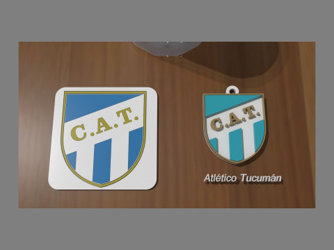 AFA Atltico Tucumn club Coaster necklace and keychain Color Printable 3Dプリントモデル