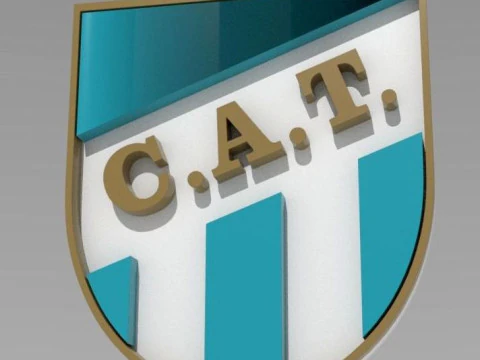 Collana e portachiavi AFA Atltico Tucumn club Coaster stampabile a colori Modello di stampa 3D