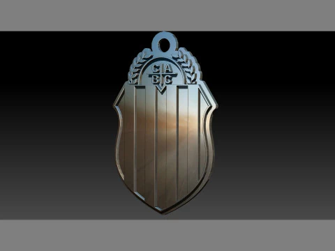AFA Barracas Central club Coaster necklace and keychain Color Printable 3D Print Model