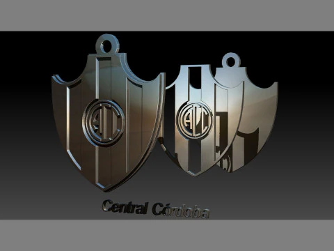 AFA Central Crdoba SDE club Coaster necklace and keychain Color Printable 3D Print Model