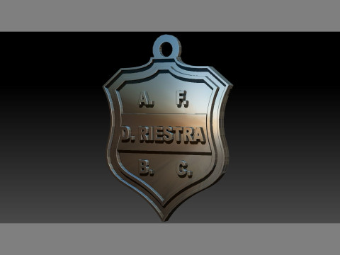 AFA Deportivo Riestra club Coaster necklace and keychain Color Printable 3D-printmodel
