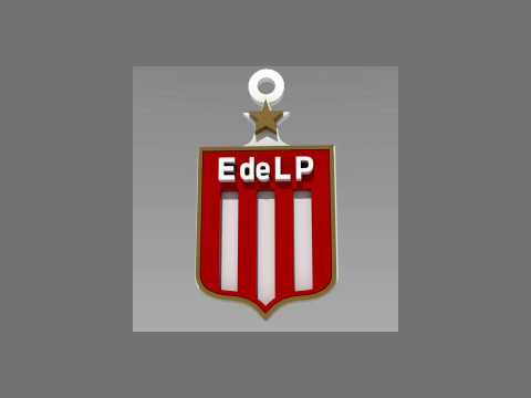 AFA Estudiantes LP club Coaster necklace and keychain Color Printable Modelo de impresión 3D