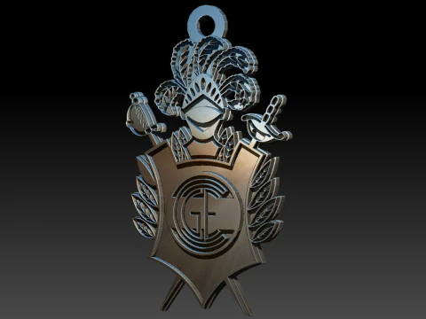 AFA Gimnasia LP club Coaster necklace and keychain Color Printable 3D Print Model