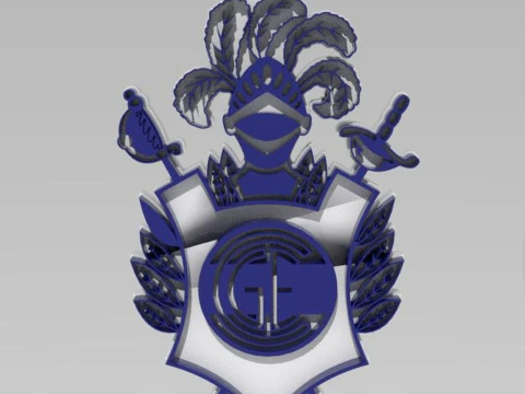 AFA Gimnasia LP club Coaster necklace and keychain Color Printable 3D Print Model