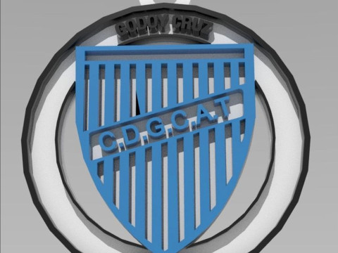 AFA Godoy Cruz MDZ club Coaster necklace and keychain Color Printable 3Dプリントモデル