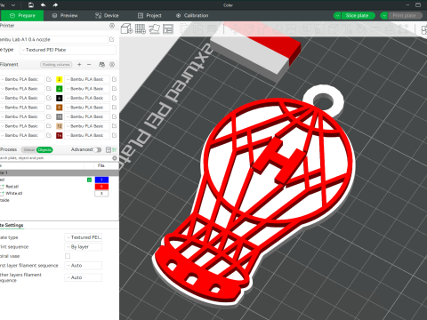 AFA Huracn club Coaster necklace and keychain Color Printable Modelo de impresión 3D