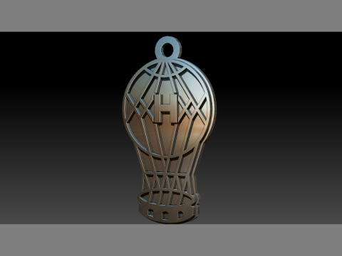 AFA Huracn club Coaster necklace and keychain Color Printable Modelo de impresión 3D