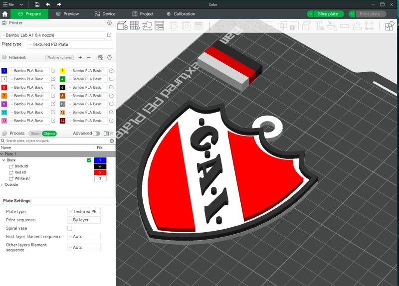 AFA Independiente Rivadvia club Coaster necklace and keychain Color Printable 3D-printmodel .c4d .max .obj .3ds .fbx .stl .blend