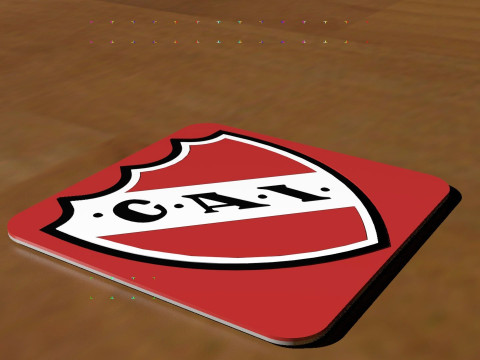 AFA Independiente Rivadvia club Coaster necklace and keychain Color Printable 3D-printmodel