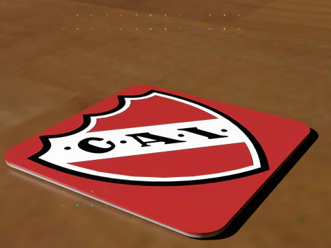 AFA Independiente Rivadvia club Coaster necklace and keychain Color Printable 3D Print Model