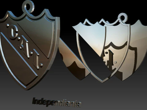 AFA Independiente Rivadvia club Coaster necklace and keychain Color Printable 3D Print Model