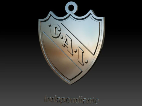 AFA Independiente Rivadvia club Coaster necklace and keychain Color Printable 3D Print Model