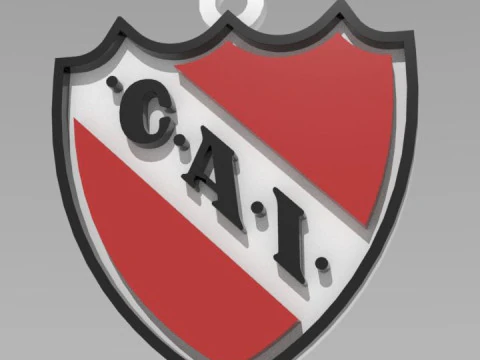 AFA Independiente Rivadvia club Coaster necklace and keychain Color Printable 3D Print Model