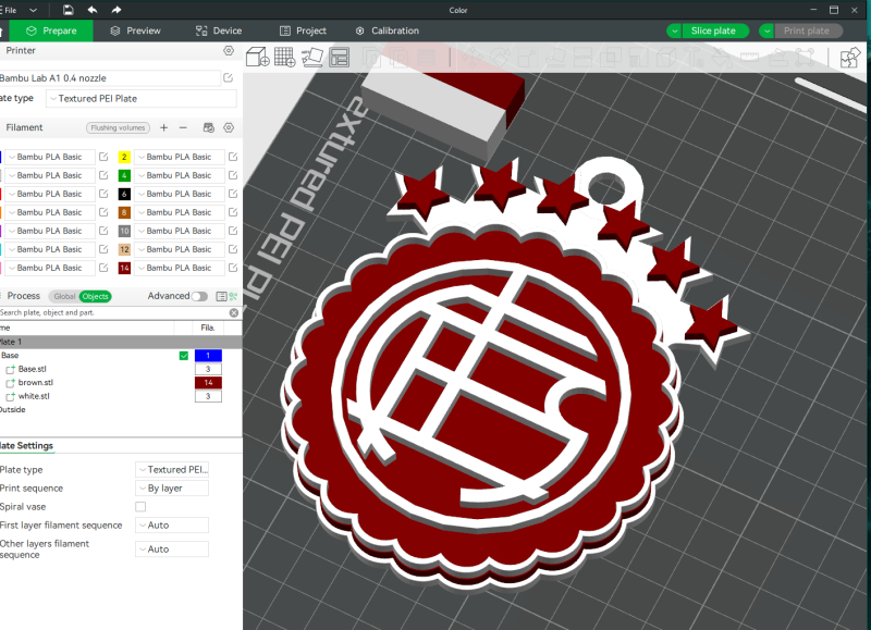 AFA Lans club Coaster necklace and keychain Color Printable 3D 프린트 모델 .c4d .max .obj .3ds .fbx .stl .blend