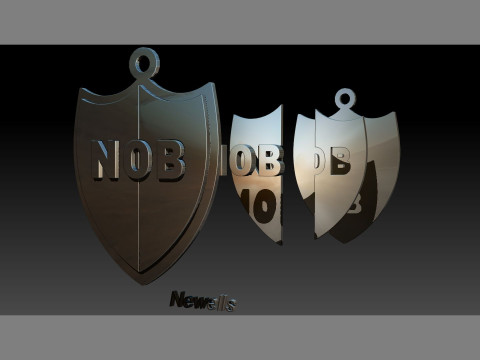 AFA Newells club Coaster necklace and keychain Color Printable 3D Print Model