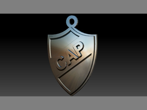 AFA Platense club Coaster necklace and keychain Color Printable Modelo de Impressão 3D