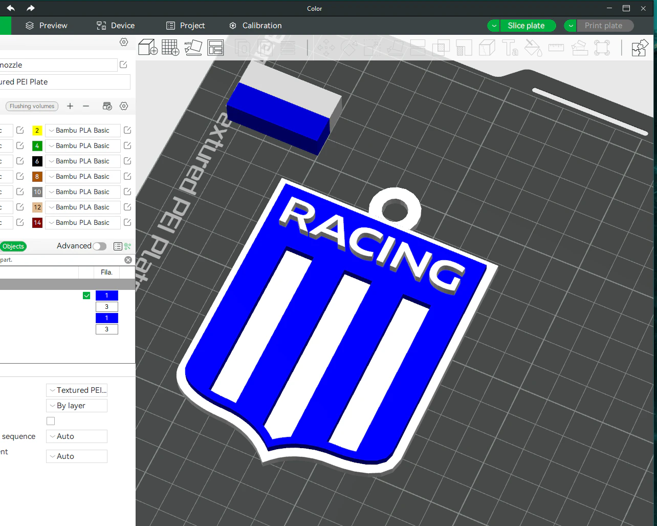 AFA Racing club Coaster necklace and keychain Color Printable 3D Print Model .c4d .max .obj .3ds .fbx .stl .blend 