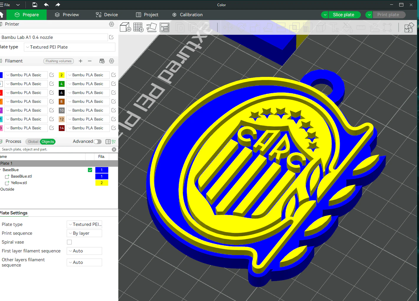 AFA Rosarioccentral club Coaster necklace and keychain Color Printable 3D Print Model .c4d .max .obj .3ds .fbx .stl .blend