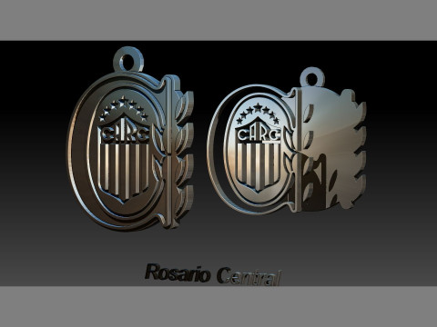 AFA Rosarioccentral club Coaster necklace and keychain Color Printable 3Dプリントモデル
