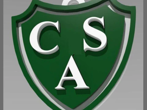 AFA Sarmiento Junin club Coaster necklace and keychain Color Printable 3D Print Model