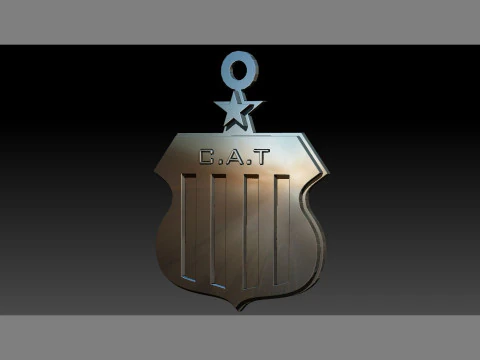 AFA Talleres club Coaster necklace and keychain Color Printable 3D Print Model