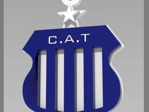 AFA Talleres club Coaster necklace and keychain Color Printable 3D Print Model