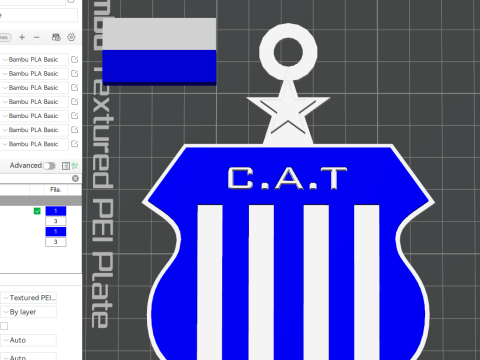 AFA Talleres club Coaster necklace and keychain Color Printable 3D प्रिंट मॉडल
